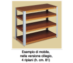 MUSIC TOOLS -  TWO shelves designed to optimise audio and/or video equipment - ALICA Model Type TWO - cm. 100x46x34 (WxDxH)  - photo 1