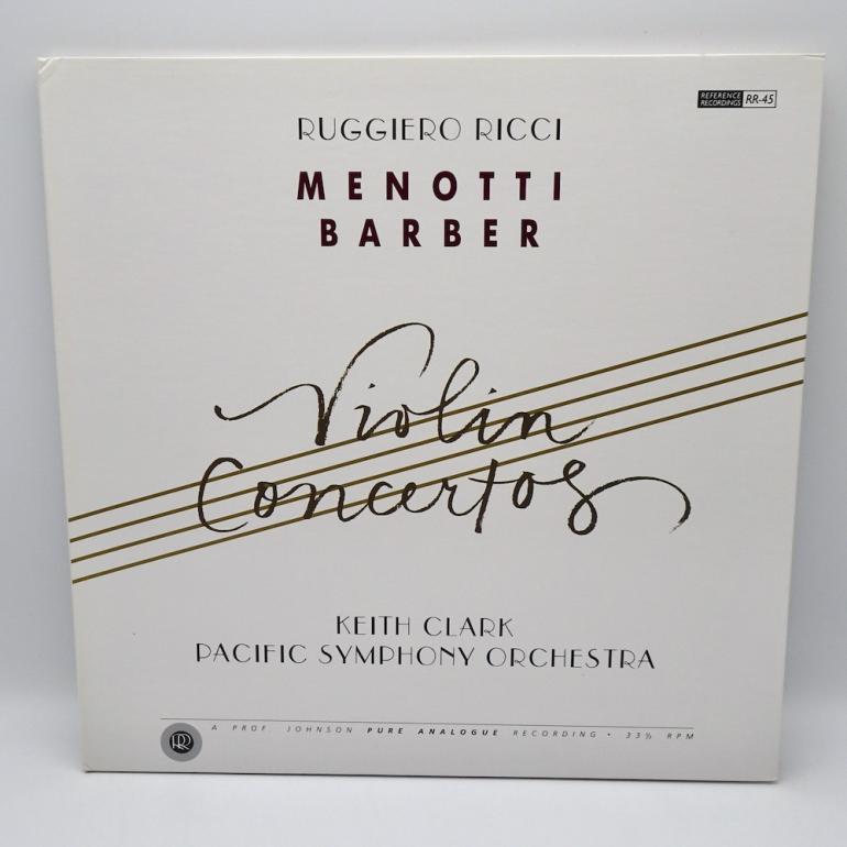Menotti/Barber VIOLIN CONCERTOS / Ruggiero Ricci, violin / Pacific Symphony Orchestra Cond. K. Clark