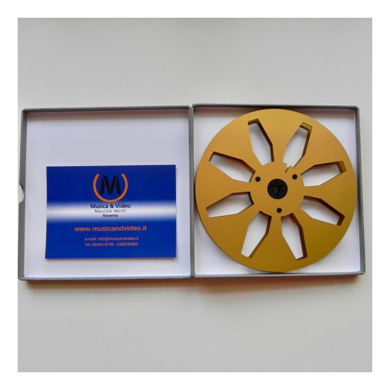 Metal Reel 7" - 177,6  mm. - Gold Finish - One Piece - MADE IN GERMANY by Feinwerktechnik  - NAGRA and other recorders