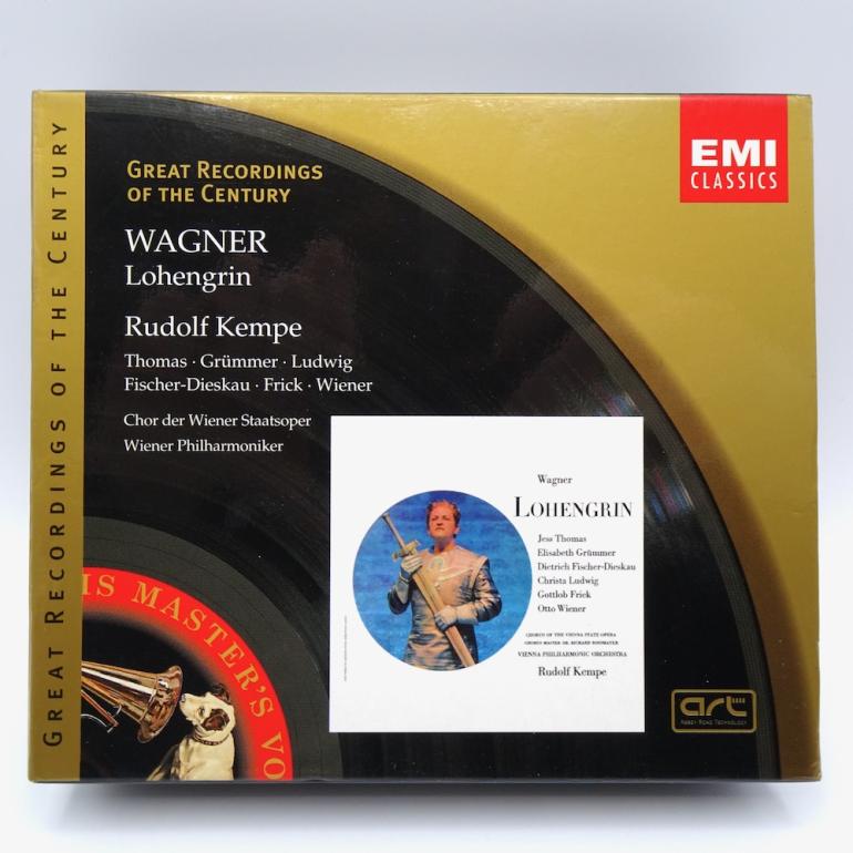 Wagner LOHENGRIN / Wiener Philharmoniker Cond. R. Kempe  --  3 CD / EMI CLASSICS  - 7243 5 67415 2 2 - OPEN CD