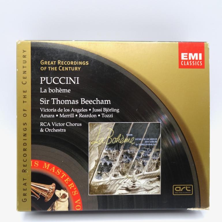 Puccini LA BOHEME / RCA Victor Chorus & Orchestra Cond. Sir. T. Beecham --  2 CD / EMI CLASSICS  - 7243 5 67750 2 2 - OPEN CD