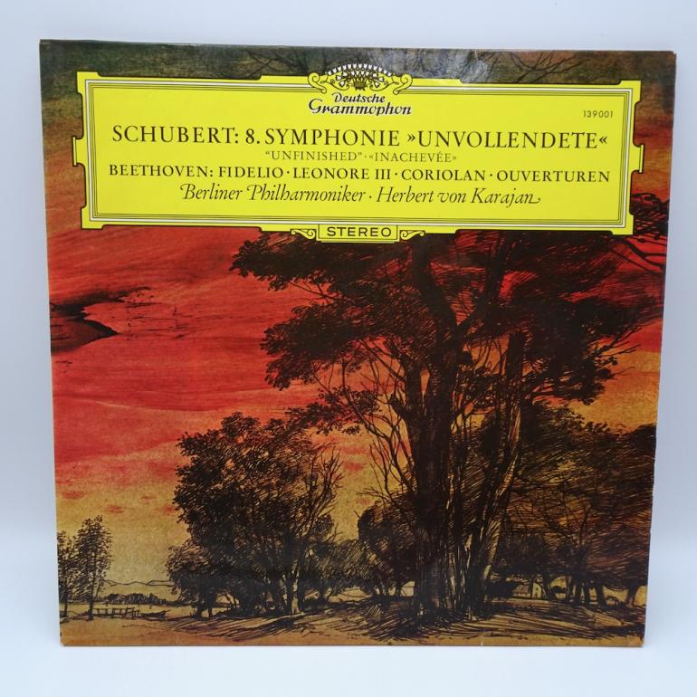 Schubert 8 SYMPHONIE "UNVOLLENDETE"- Beethoven OUVERTUREN /   Berliner Philharmoniker Cond. Herbert von Karajan