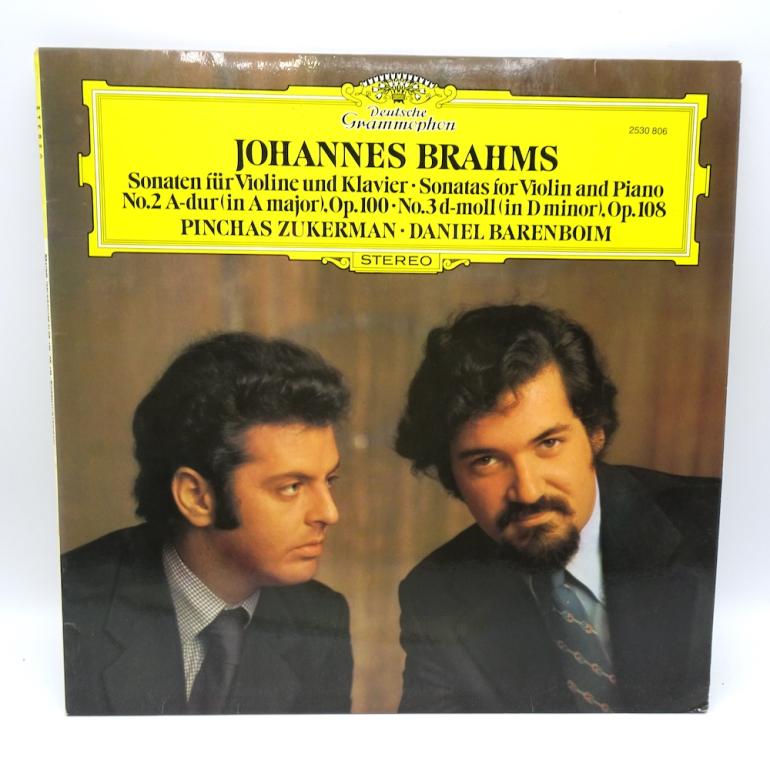 J. Brahms SONATEN FUR VIOLINE UND KLAVIER / P. Zukerman - D. Barenboim
