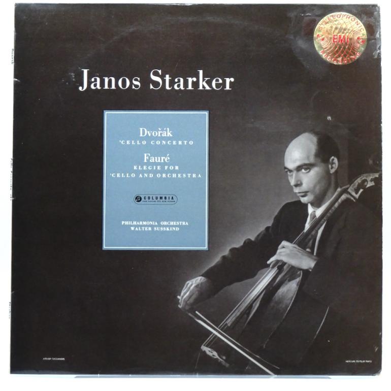 Dvorak CELLO CONCERTO, etc. /Janos Starker - Philharmonia Orch. Cond. Susskind -- LP 33 rpm - Made in UK 1958 - Columbia SAX 2263 -B/S label-ED1/ES1 - Scalloped Flipback Laminated Cover - OPEN LP
