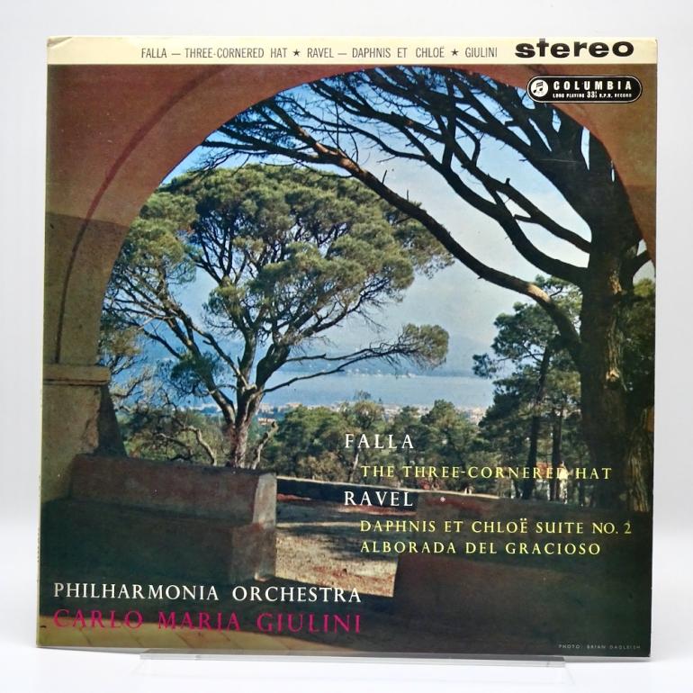 Falla THE THREE-CORNERED HAT, etc.  / Philharmonia Orchestra Cond. Giulini -- LP  33 rpm - Made in UK 1960 - Columbia SAX 2341 - B/S label - ED1/ES1 - Flipback Laminated Cover - OPEN LP