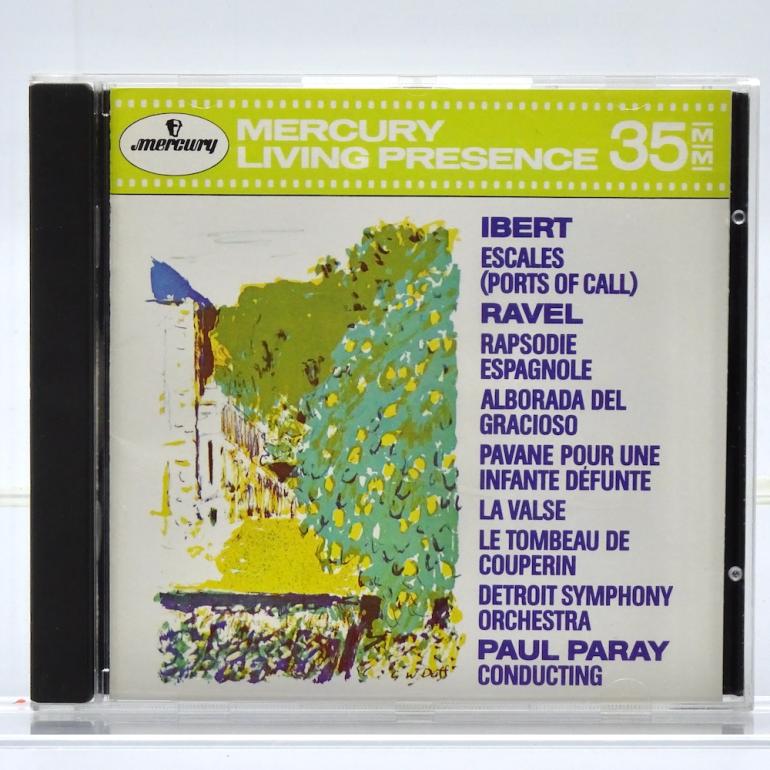 J. Ibert ESCALES (PORT OF CALL) - M. Ravel RAPSODIE ESPAGNOLE / Detroit Symphony Orchestra Cond. P. Paray  --  CD -  Made in USA 1990 - MERCURY  432 003-2 - CD APERTO