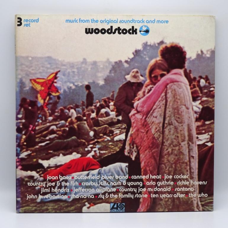 Woodstock - Music From The Original Soundtrack And More / Various Artists  -- Triple LP 33 rpm - Made in ITALY 1976 - ATLANTIC  RECORDS – W 60001 - OPEN LP