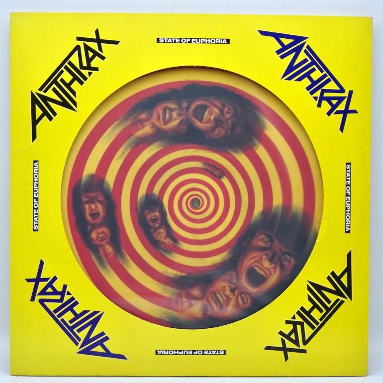 State Of Euphoria / Anthrax --  LP 33 rpm - PICTURE DISC - Made in UK 1988 - ISLAND  RECORDS – PILPS 9916  - OPEN LP