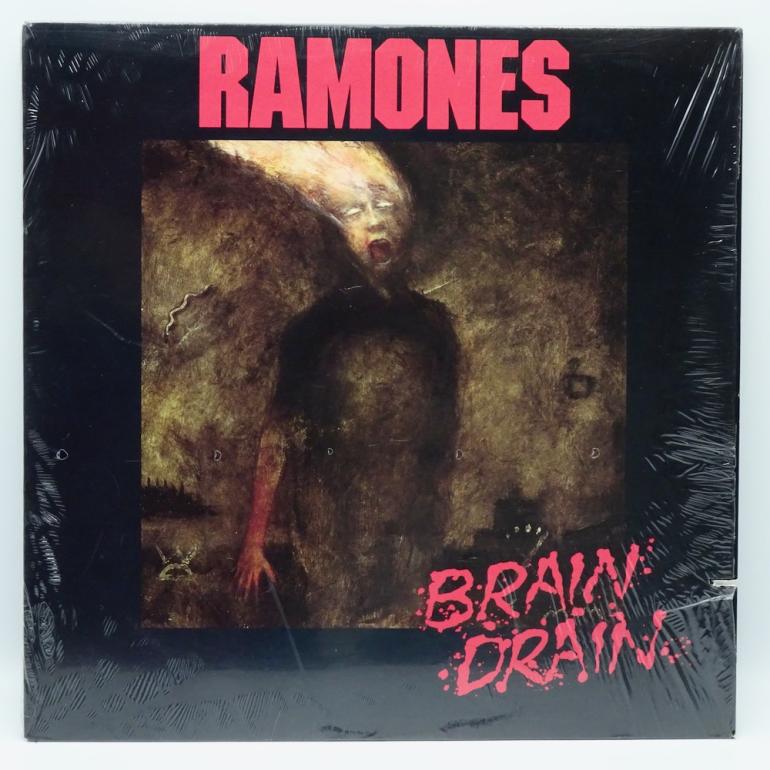 Brain Drain / Ramones  --  LP 33 giri - Made in  USA 1989  - SIRE RECORDS - 9 25905-1 - LP APERTO - SAWCUT