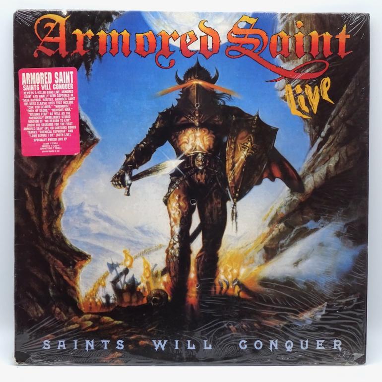 Saints Will Conquer LIVE / Armored Saint   --   LP 33 giri -  Made in USA 1988 - METAL BLADE RECORDS  – 7 72301-1 - LP APERTO