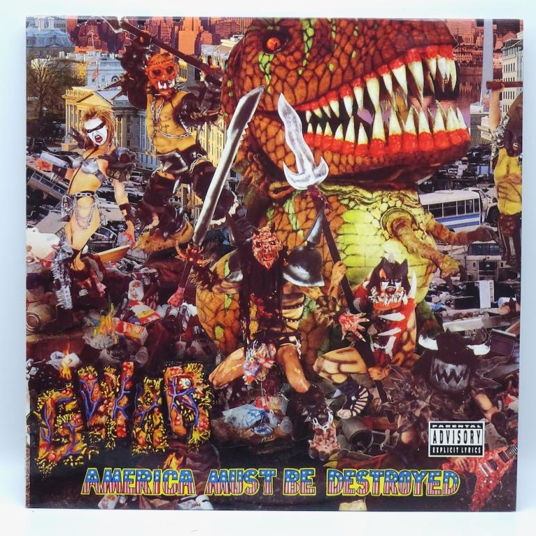 America Must Be Destroyed / Gwar  --  LP 33 giri - Made in UK 1992 - METAL BLADE RECORDS – ZORRO 37 - LP APERTO