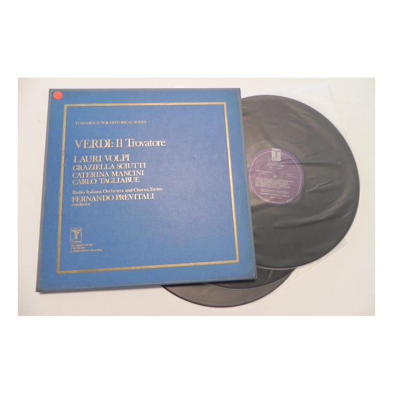 Verdi TROVATORE / Radio Italiana Orchestra and Chorus - F. Previtali   --   Box con 3 LP 33 Giri - TURNABOUT - BOX APERTO 