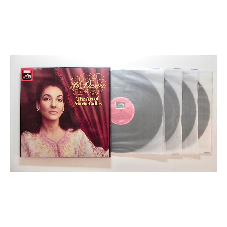La Divina - The Art of Maria Callas / Maria Callas --  BOX con 4 LP 33 giri - EMI - BOX APERTO 