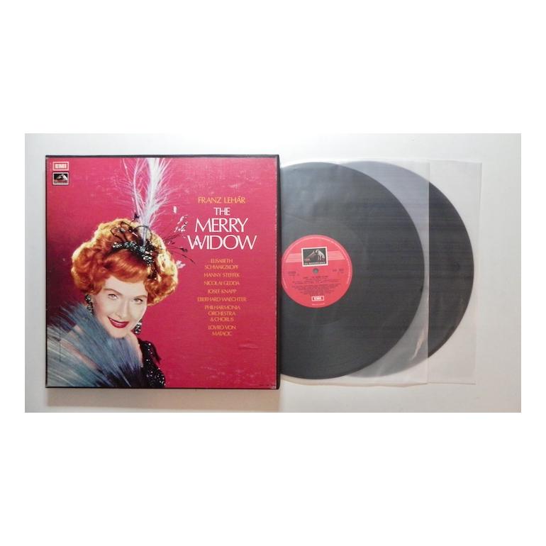 Franz Leh&agrave;r THE MERRY WIDOW / Philharmonia Orchestra & Chorus - Lovro von Matacic  --  BOX con doppio LP 33 giri - EMI - BOX APERTO 