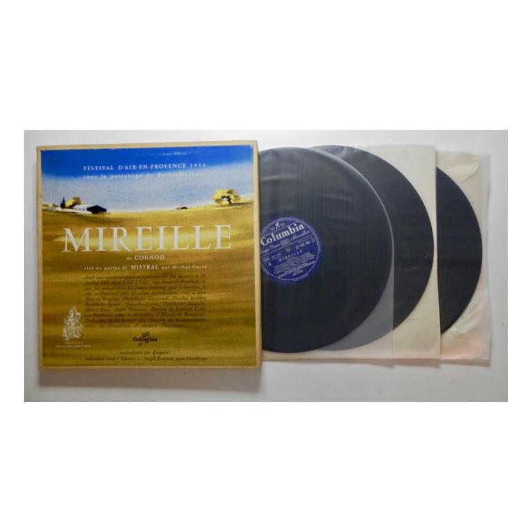 Gounod MIREILLE / Orchestre de la Soicete des Concerts du Conservatoire - A. Cluytens   --  BOX con 3 LP 33 giri - CBS - BOX APERTO