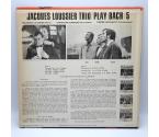 Jacques Loussier Trio play Bach 5 / Jacques Loussier Trio - photo 2