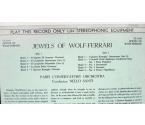 Jewels of Wolf-Ferrari / Paris Conservatory Orchestra / Nello Santi  -- LP 33 rpm / Made in England - photo 2