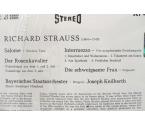 R. Strauss: Salome, Rosenkavalier, Intermezzo, Die Schweigsame Frau /Bayerisches Staatsorchester -- LP 33 rpm - Made in Germany - photo 2