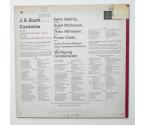  J.S. Bach TWO CANTATAS / Consortium Musicum dir. Wolfgang Gonnenwein  --  LP 33 rpm - Made in USA - ANGEL 36354 - photo 1