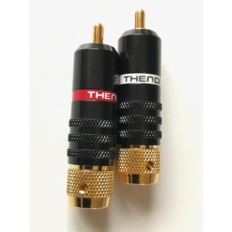 Thender - Connettore RCA - Coppia connettori Rosso + Bianco