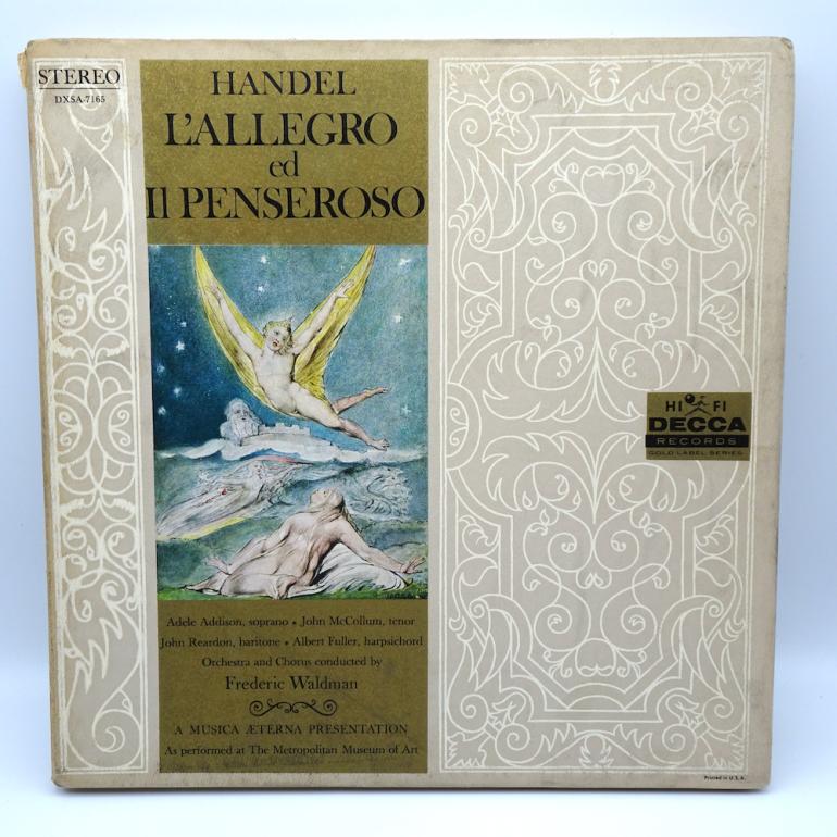 Handel L'ALLEGRO ED IL PENSEROSO / Orchestra and Chorus Musica Aeterna - Dir. Frederic Waldman