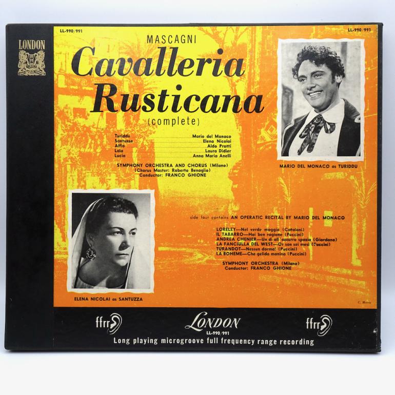 Mascagni CAVALLERIA RUSTICANA / Mario del Monaco / Symphony Orchestra and Chorus (Milano) Dir. F. Ghione