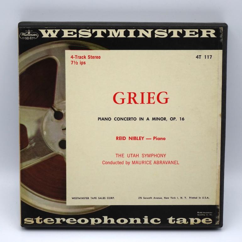 Griegg PIANO CONCERTO IN A MINOR, OP.16 / Reid Nibley (Piano) / The Utah Symphony Cond. Maurice Abravanel