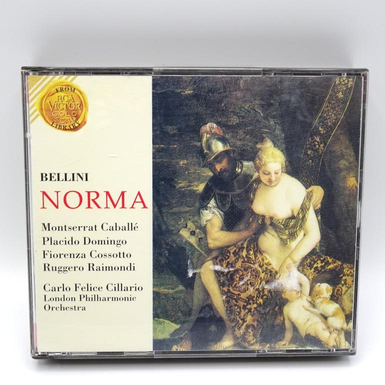 Bellini NORMA  /  London Philharmonic Orchestra  Cond. C.F. Cillario --   3 CD  - RCA - LRC 0109(3) - OPEN CD