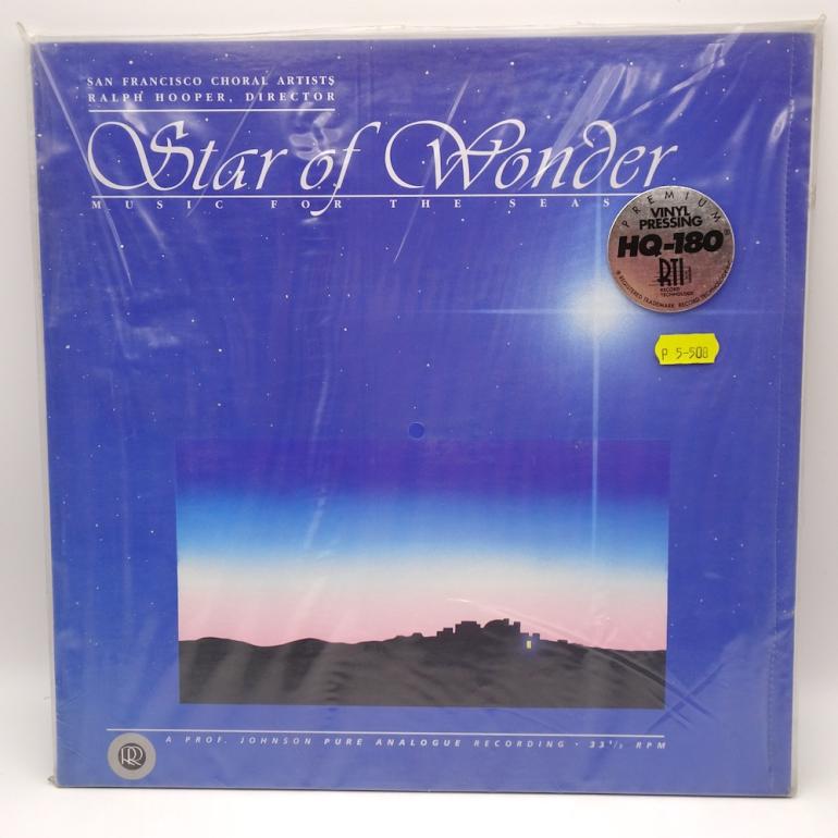 Star of Wonder / San Francisco Choral Artists  --   LP 33 rpm 180 gr. - Made in USA 1986 -  REFERENCE RECORDINGS - RR-21- SEALED LP