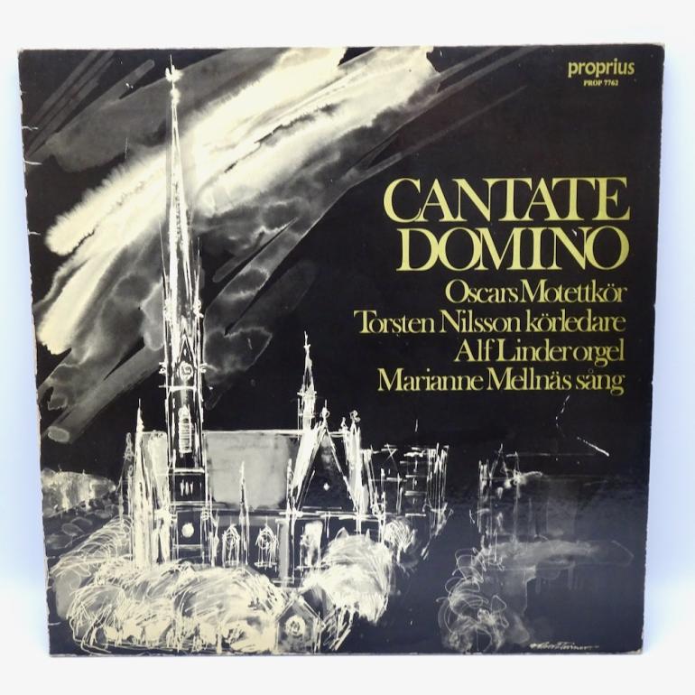 Cantate Domino / Oscar Motettkor  --  LP 33 rpm  - Made in JAPAN 1980?  - PROPRIUS RECORDS - PROP 7762 - OPEN LP - JVC JAPAN PRESSING