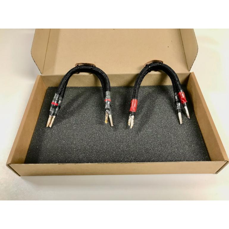 DeAntoni Cables - Pair of BRIDGES with BANANA plugs - Cm. 20 - Our DEMO units - TWO years warranty