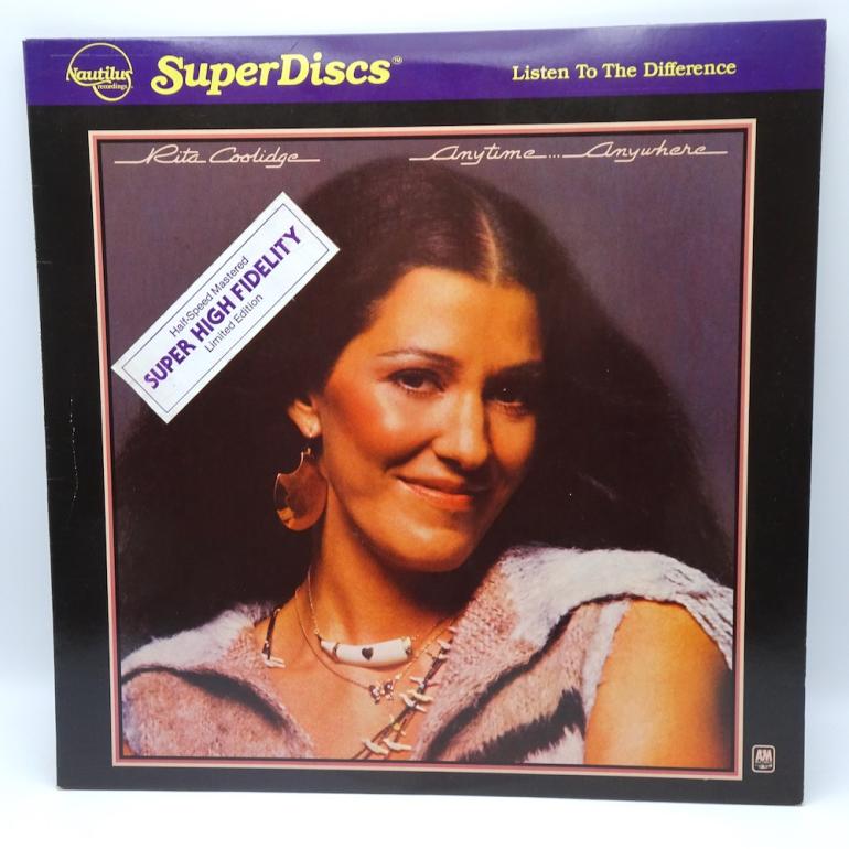 Anytime... anywhere / Rita Coolidge  --  LP 33 rpm - BLUE VINYL - Made in USA 1981 - NAUTILUS RECORDS - NR 16 - OPEN LP