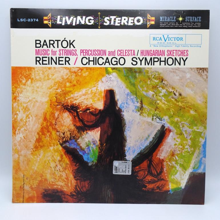 Bartok MUSIC FOR STRINGS, PERCUSSION AND CELESTA - HUNGARIAN SKETCHES / Chicago Symphony Cond. Reiner   --  LP 33 rpm 180 gr. - Made in USA - CLASSIC RECORDS/RCA LIVING STEREO - LSC-2374 - OPEN LP