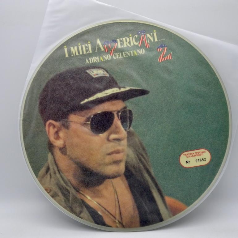 I miei Americani 2 (Picture Disc) / Adriano Celentano  --  LP 33 rpm  - Made in Italy 1986 -  CLAN RECORDS  - CLN 28002 - OPEN LP - NUMBERED LIMITED EDITION