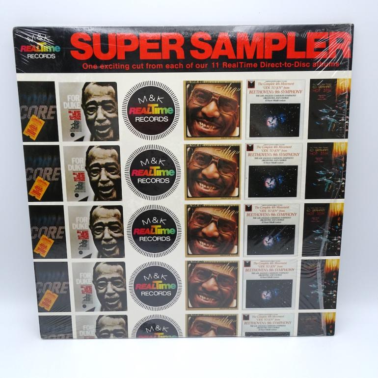 Super Sampler (One Exciting cut from each of our 11 Real Time Direct-to-Disc albums)   --  LP 33 rpm  - Made in USA 1978 - M&K REALTIME RECORDS - SUPER SAMPLER - OPEN LP