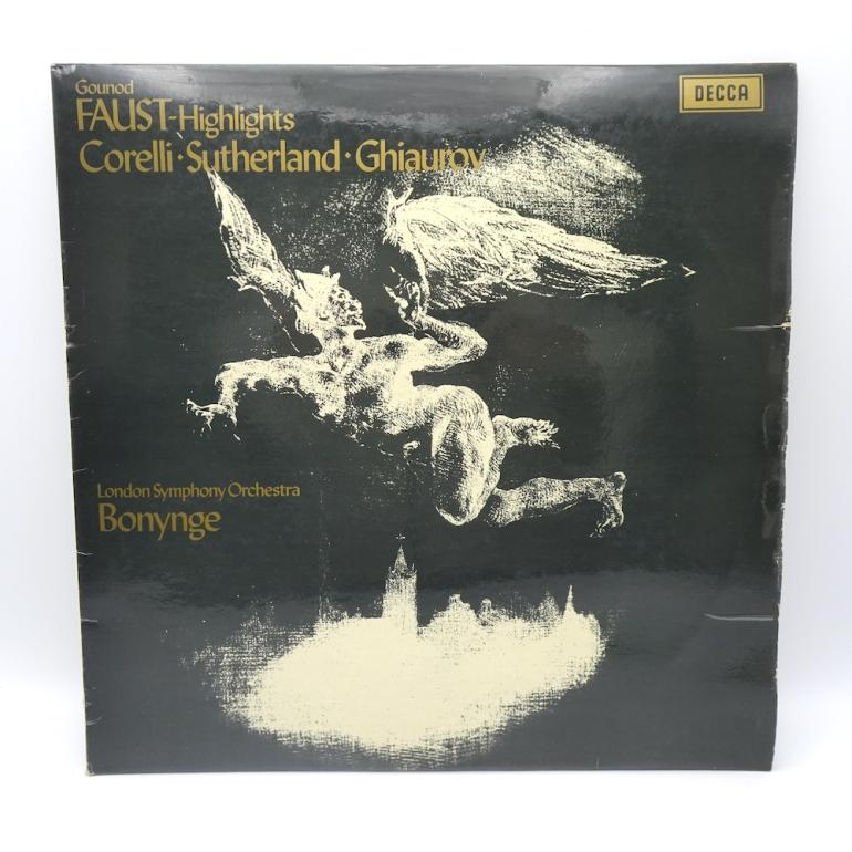 Gounod FAUST Highlights / London Symphony Orchestra Cond. Bonynge  --  LP 33 giri   - Made in UK 1970  - DECCA RECORDS - LP APERTO