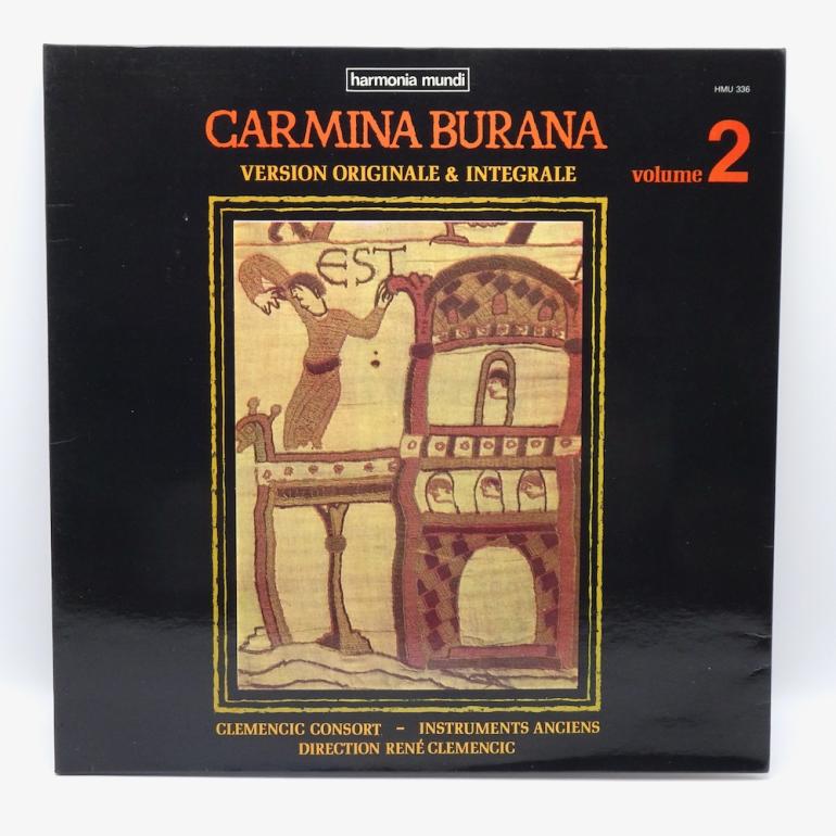Carmina Burana Vol. 2 / Clemencic Consort Cond. René Clemencic  --  LP 33 rpm - Made in France  - HARMONIA MUNDI  RECORDS - HMU 336 - OPEN LP
