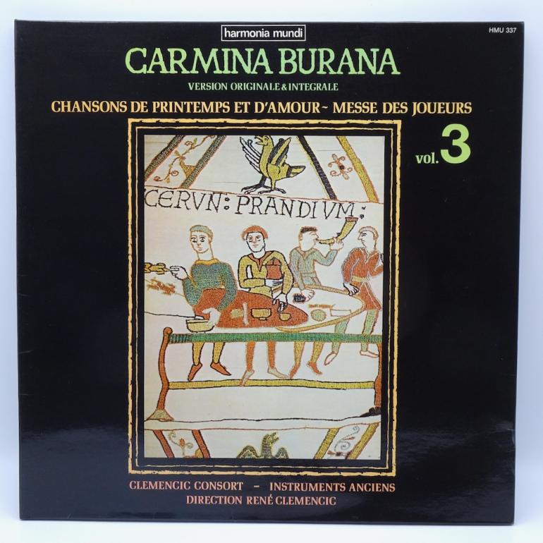 Carmina Burana Vol. 3 / Clemencic Consort Cond. René Clemencic  --  LP 33 rpm - Made in France  - HARMONIA MUNDI  RECORDS - HMU 337 - OPEN LP