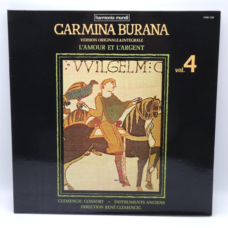 Carmina Burana Vol. 4 / Clemencic Consort Cond. René Clemencic  --  LP 33 rpm - Made in France  - HARMONIA MUNDI  RECORDS - HMU 338 - OPEN LP