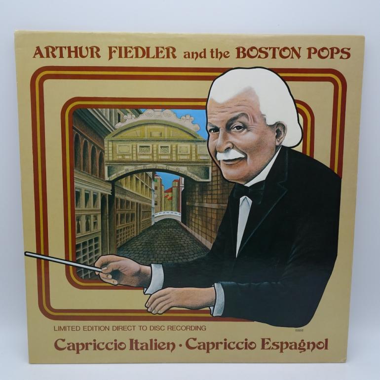 Capriccio Italien - Capriccio Espagnol  / Arthur Fiedler and the Boston Pops Cond. Fiedler --  LP 33 giri   - Made in USA 1978 - CRYSTAL CLEAR RECORDS - LP APERTO - DTD - LIMITED EDITION