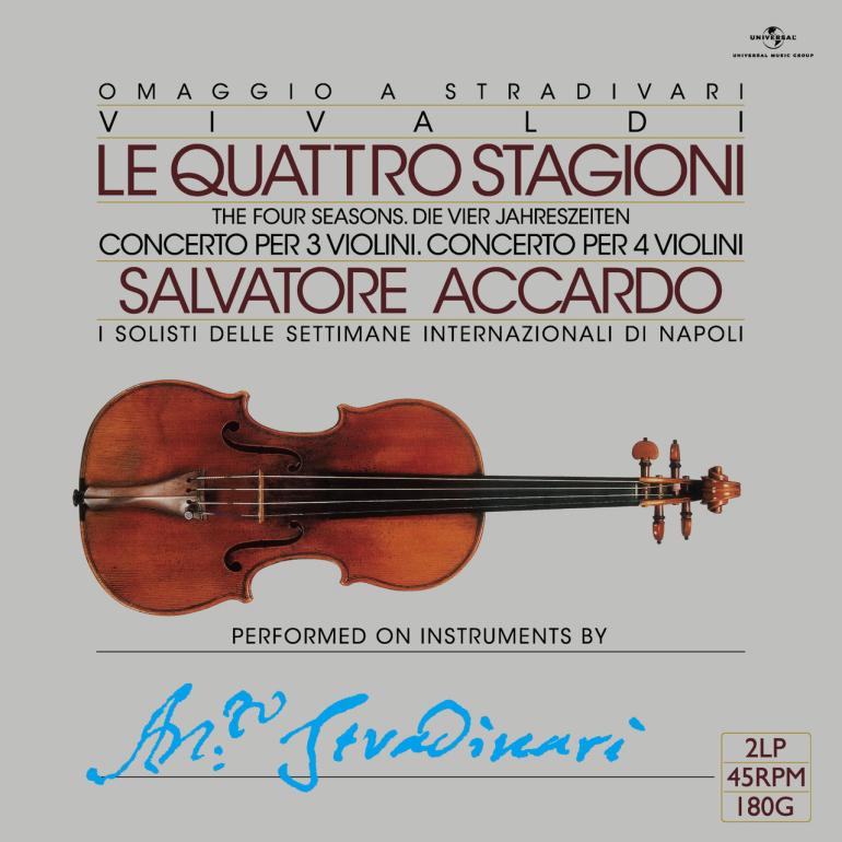 Salvatore Accardo - The Four Seasons (Le Quattro Stagioni) - A. Vivaldi  --  Doppio LP 45 giri 180 gr. Made in Japan by Universal - OBI - SIGILLATO