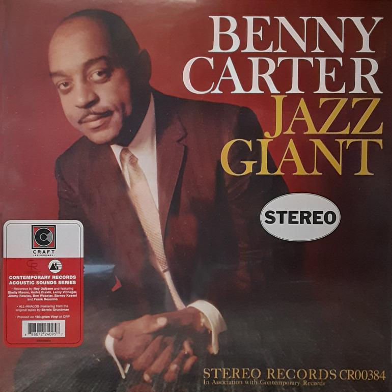 Benny Carter - Jazz Giant   --  LP 33 giri 180 gr. Made in USA - Contemporary Records Acoustic Sounds Series - SIGILLATO