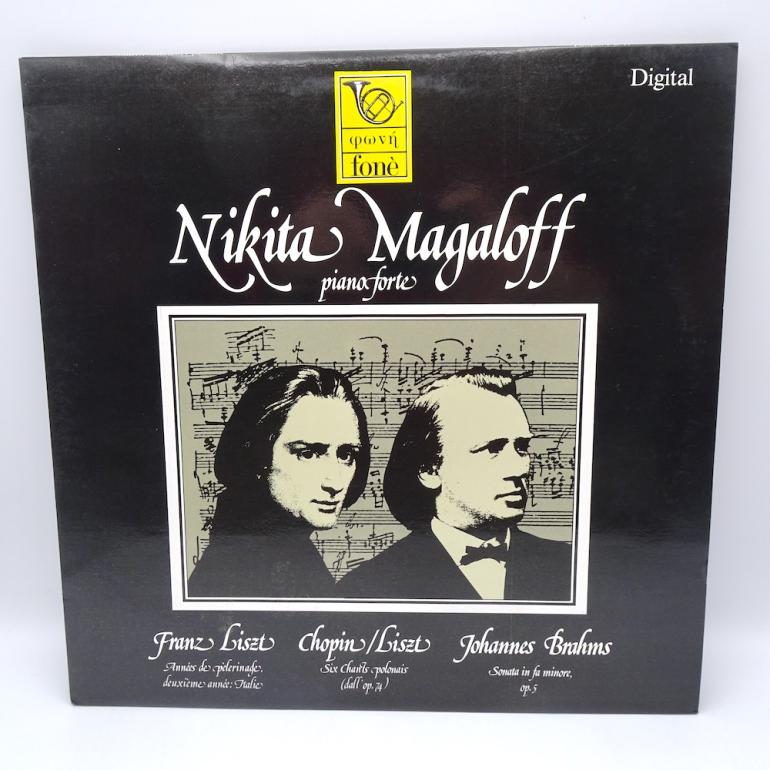 Liszt, Chopin, Brahms / Nikita Magaloff, pianoforte  --  LP 33 giri  - Made in ITALY - FONE' RECORDS - 87 F 07-19 - LP APERTO