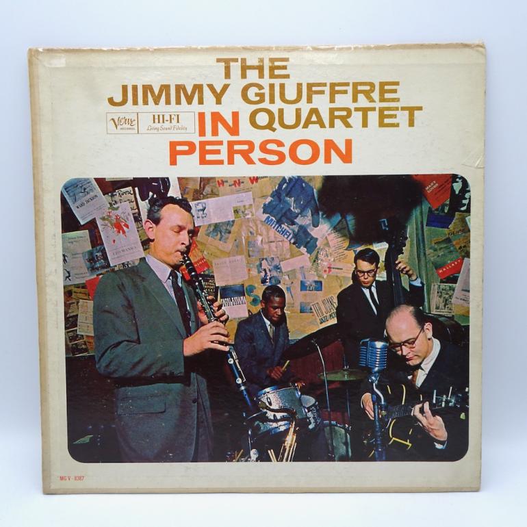 In Person / The Jimmy Giuffre Quartet --  LP 33 rpm  - Made in USA 1960 - VERVE RECORDS - MG V-8387 - OPEN LP - MONO