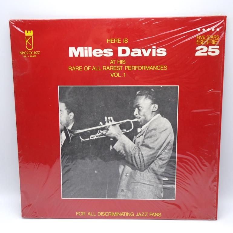 Here is Miles Davis  At His Rare Of All Rarest Performances Vol. 1 / Miles Davis --  LP 33 rpm -  Made in ITALY 1981 - KING OF JAZZ RECORDS - KLJ 20025 - OPEN LP