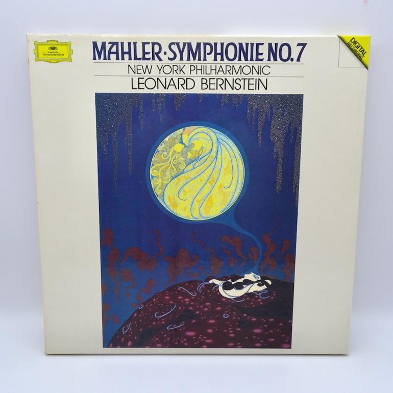 Mahler SYMPONIE NO. 7 / New York Philharmonic Cond. Leonard Bernstein -- Doppio LP 33 giri - BOOKLET - Made in GERMANY 1986 - DEUTSCHE GRAMMAPHON - 419 211-1 - LP APERTO