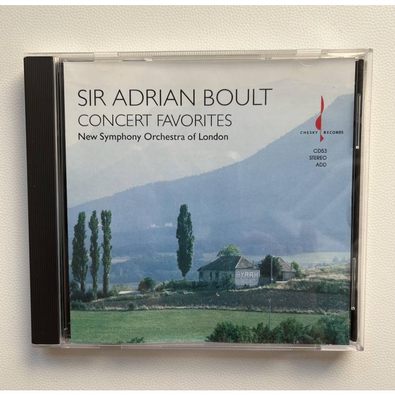 Concert Favorites / New Symphony Orchestra of London Cond. Sir Adrian Boult   --  CD  -  Made in  USA 1991 by CHESKY RECORDS  - CD 53 -  CD APERTO