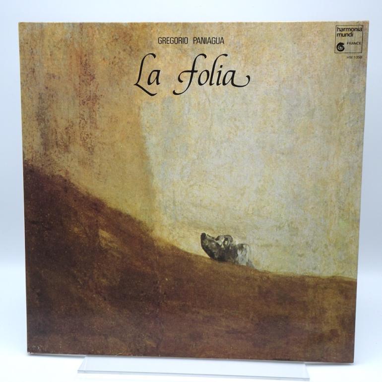 La Folia de la Spagna / Gregorio Paniagua  --  LP 33 rpm - Made in FRANCE 1982 - HARMONIA MUNDI RECORDS - HM 1050 - OPEN LP