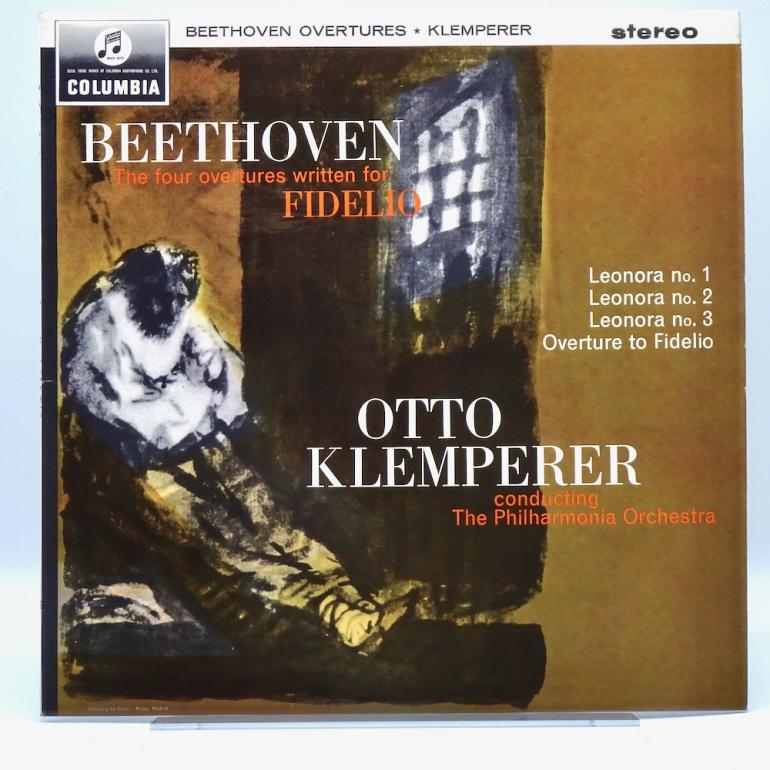 Beethoven Overtures (Leonora Nos. 1,2 & 3; Fidelio) / The Philharmonia Orchestra Cond. Klemperer  -- LP 33 giri - Made in UK 196x - COLUMBIA RECORDS - SAX 2542 - ER1/ED1 - LP APERTO