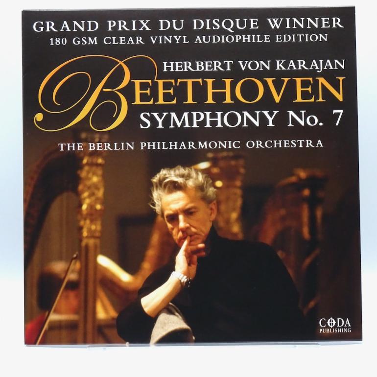 Beethoven Symphony No. 7 / Berlin Philharmonic Orchestra Cond. Herbert von Karajan  --  LP 33 giri 180 gr. Vinile Trasparente - Made in EUROPE 2015 - CODA PUBLISHING LTD. - CPLVNY024 - LP APERT
